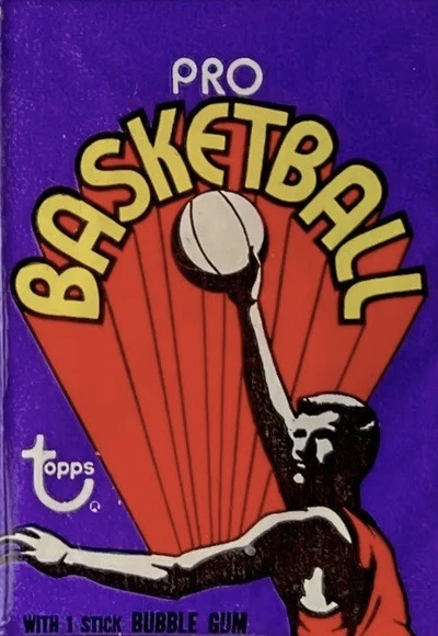 Unopened Pack of 1972 Topps Basketball Cards Unopened Pack of 1972 Topps Basketball Cards
