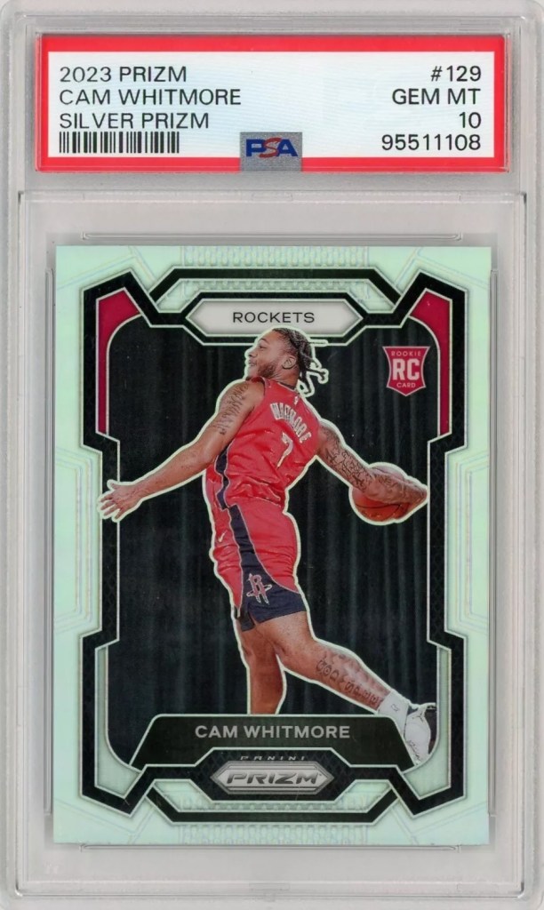 2023 Panini Prizm #129 Cam Whitmore Silver Prizm PSA 10