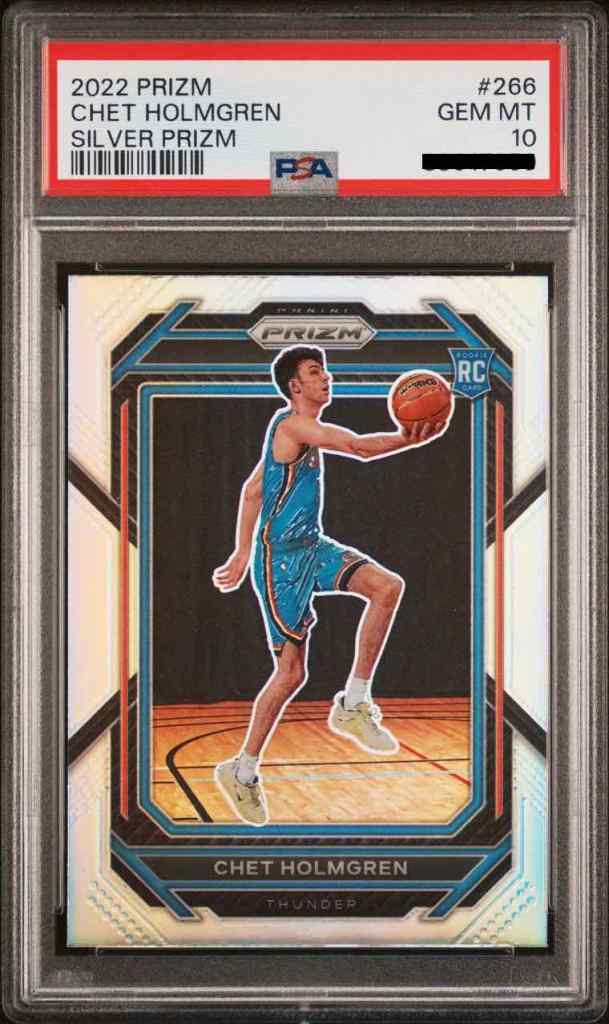 2022 Panini Prizm #266 Chet Holmgren Silver Prizm PSA 10