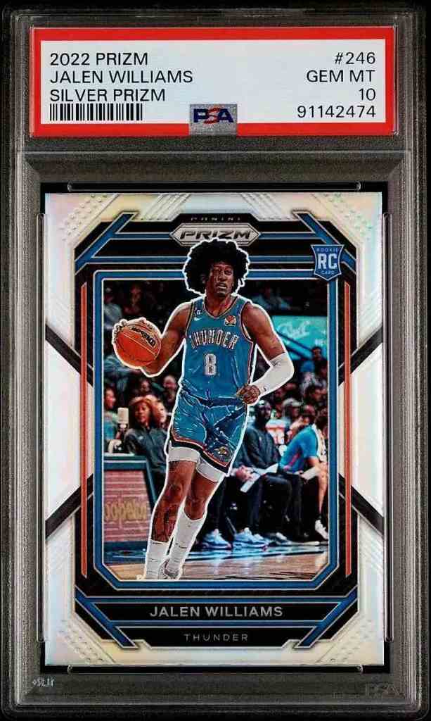 2022 Panini Prizm #246 Jalen Williams Silver Prizm PSA 10