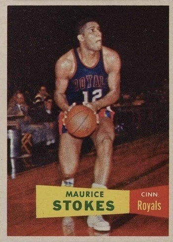 1957 Topps #42 Maurice Stokes Rookie Card 1957 Topps #42 Maurice Stokes Rookie Card