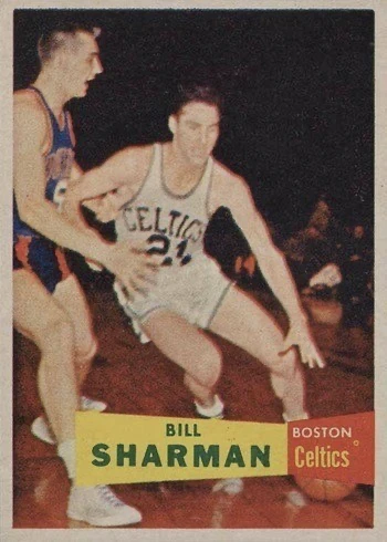 1957 Topps #5 Bill Sharman Rookie Card 1957 Topps #5 Bill Sharman Rookie Card