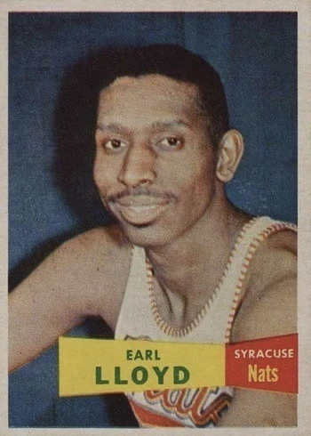 1957 Topps #54 Earl Lloyd Basketball Card 1957 Topps #54 Earl Lloyd Basketball Card