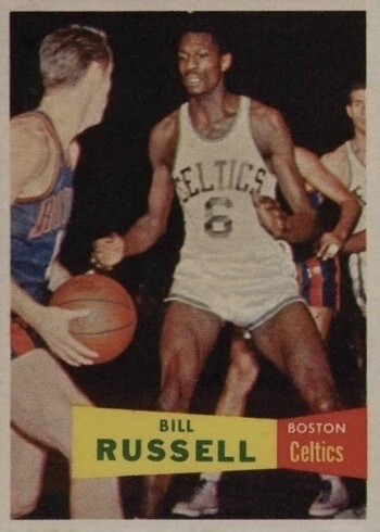 1957 Topps #77 Bill Russell Rookie Card 1957 Topps #77 Bill Russell Rookie Card