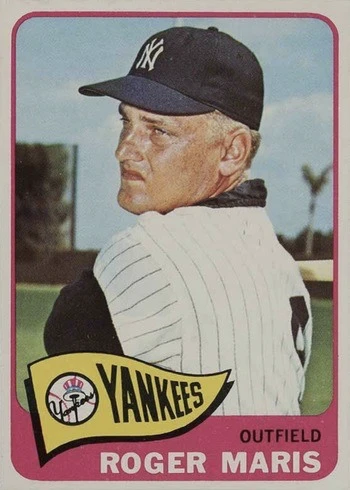 1965 Topps #155 Roger Maris Baseball Card 1965 Topps #155 Roger Maris Baseball Card