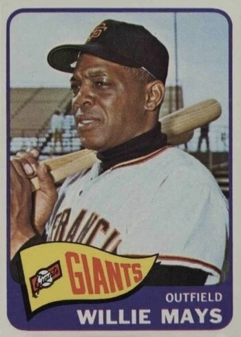 1965 Topps #250 Willie Mays Baseball Card 1965 Topps #250 Willie Mays Baseball Card