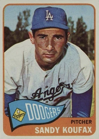 1965 Topps #300 Sandy Koufax Baseball Card 1965 Topps #300 Sandy Koufax Baseball Card