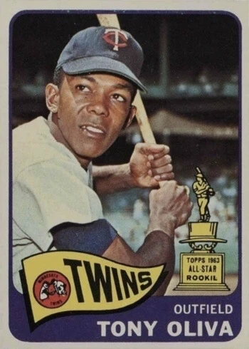 1965 Topps #340 Tony Oliva Baseball Card 1965 Topps #340 Tony Oliva Baseball Card