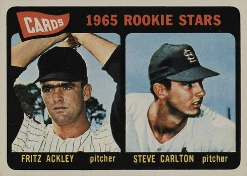 1965 Topps #477 Steve Carlton Rookie Card 1965 Topps #477 Steve Carlton Rookie Card