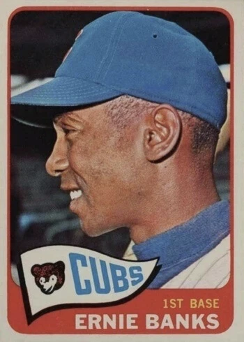 1965 Topps #510 Ernie Banks Baseball Card 1965 Topps #510 Ernie Banks Baseball Card