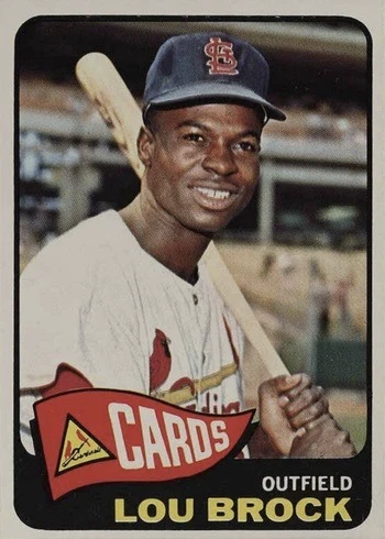 1965 Topps #540 Lou Brock Baseball Card 1965 Topps #540 Lou Brock Baseball Card