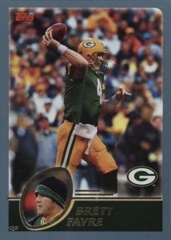 2003 Topps #100 Brett Favre Football Card 2003 Topps #100 Brett Favre Football Card