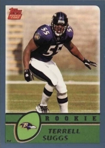 2003 Topps #314 Terrell Suggs Rookie Card 2003 Topps #314 Terrell Suggs Rookie Card