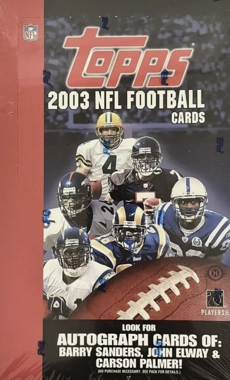 Unopened Box of 2003 Topps Football Cards Unopened Box of 2003 Topps Football Cards