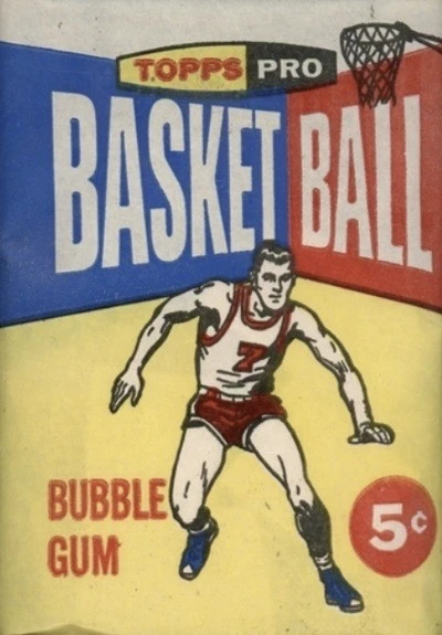 Unopened Pack of 1957 Topps Basketball Cards Unopened Pack of 1957 Topps Basketball Cards