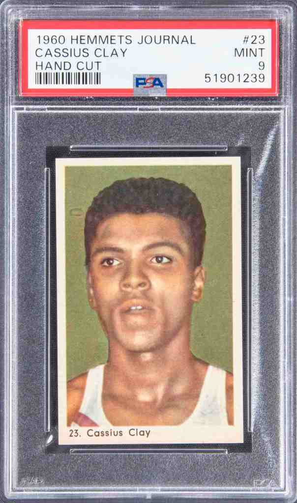 1960 Hemmets Journal #23 Cassius Clay (Muhammad Al) Hand Cut PSA 9