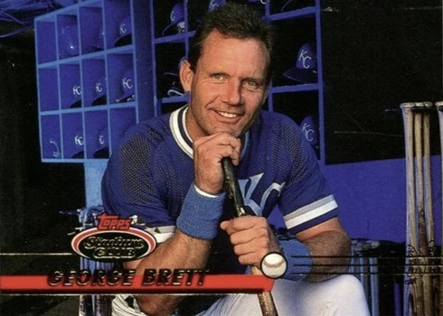 1993 Topps Stadium Club #424 George Brett Baseball Card 1993 Topps Stadium Club #424 George Brett Baseball Card