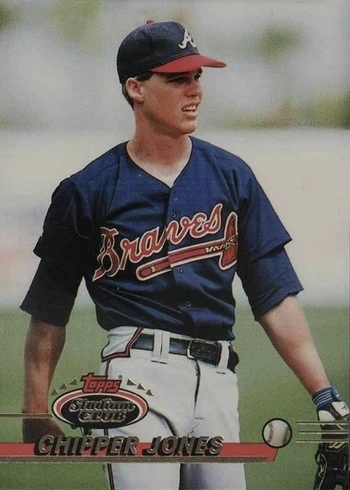 1993 Topps Stadium Club #638 Chipper Jones Baseball Card 1993 Topps Stadium Club #638 Chipper Jones Baseball Card
