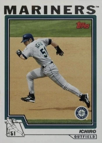 2004 Topps #10 Ichiro Suzuki Baseball Card 2004 Topps #10 Ichiro Suzuki Baseball Card