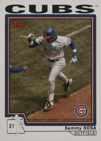 2004 Topps #368 Sammy Sosa Baseball Card 2004 Topps #368 Sammy Sosa Baseball Card