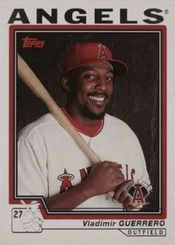 2004 Topps #380 Vladimir Guerrero Baseball Card 2004 Topps #380 Vladimir Guerrero Baseball Card
