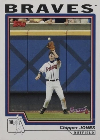 2004 Topps #390 Chipper Jones Baseball Card 2004 Topps #390 Chipper Jones Baseball Card