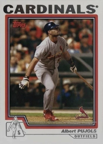 2004 Topps #40 Albert Pujols Baseball Card 2004 Topps #40 Albert Pujols Baseball Card