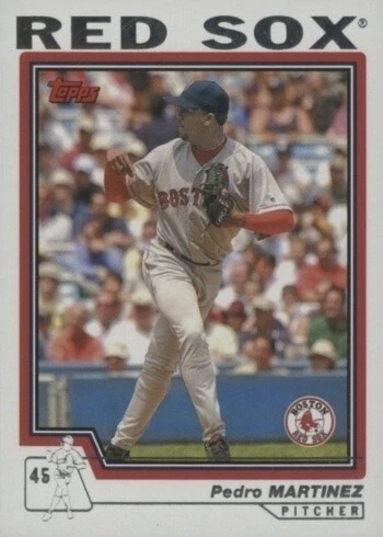 2004 Topps #405 Pedro Martinez Baseball Card 2004 Topps #405 Pedro Martinez Baseball Card