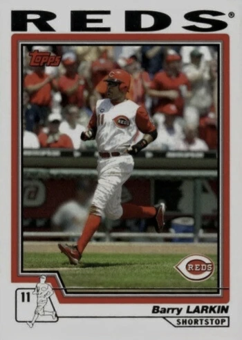 2004 Topps #636 Barry Larkin Baseball Card 2004 Topps #636 Barry Larkin Baseball Card