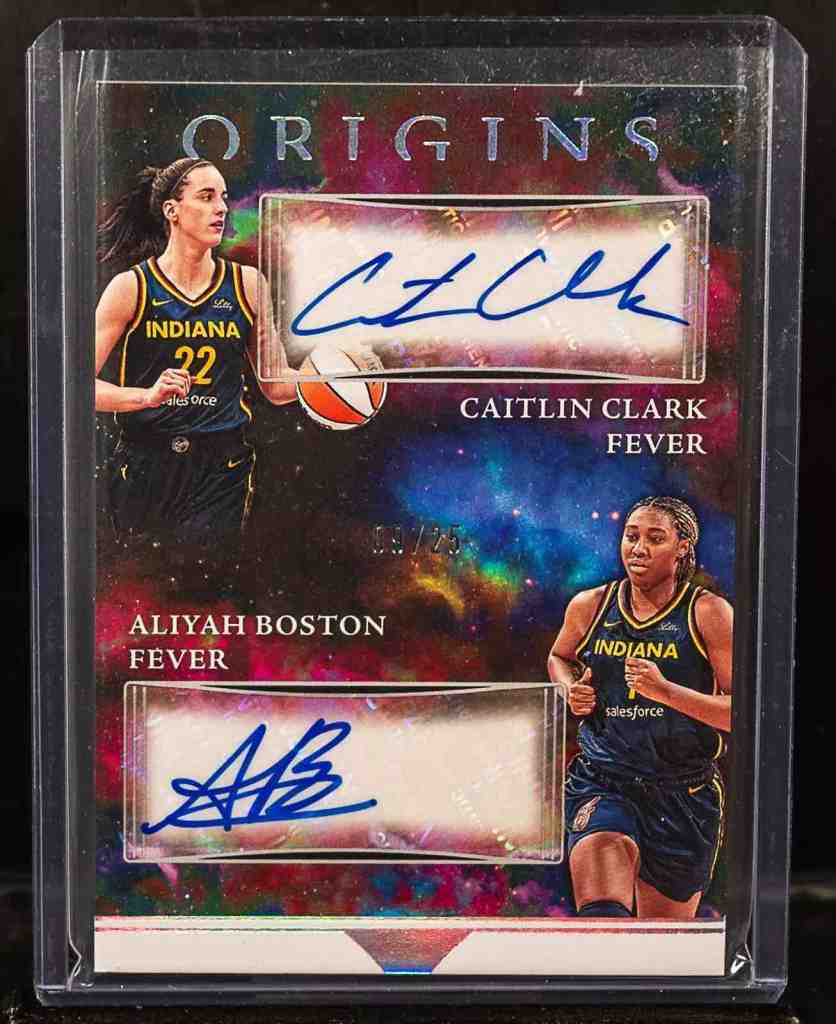 2024 Panini Origins #13 C.Clark/A. Boston Dual Auto.