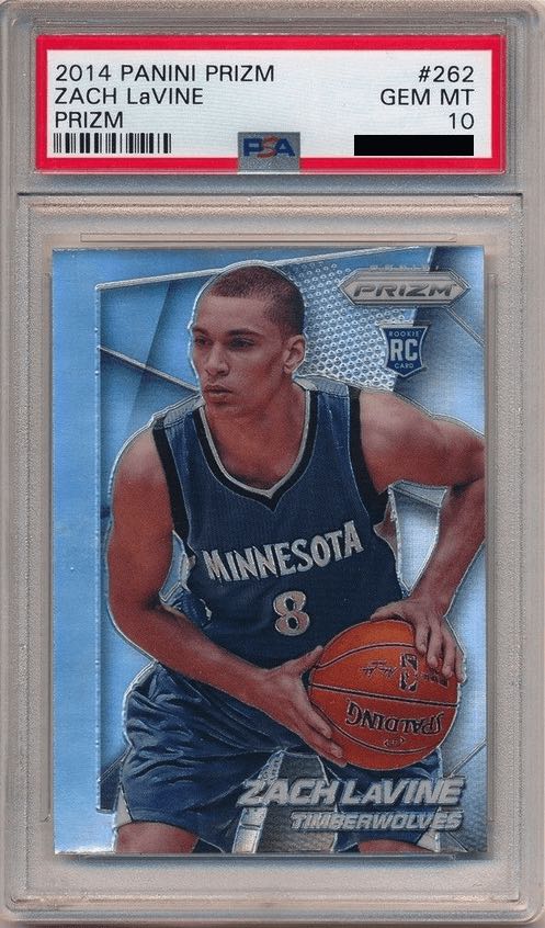 2025 NBA Trade Deadline target Zach LaVine's 2014 Panini Prizm #262 Silver Prizm RC PSA 10