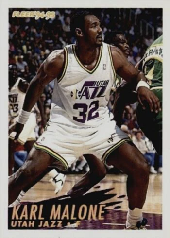 1994 Fleer #224 Karl Malone Basketball Card 1994 Fleer #224 Karl Malone Basketball Card