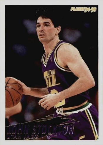 1994 Fleer #227 John Stockton Basketball Card 1994 Fleer #227 John Stockton Basketball Card