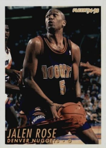 1994 Fleer #276 Jalen Rose Rookie Card 1994 Fleer #276 Jalen Rose Rookie Card