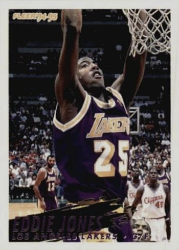 1994 Fleer #308 Eddie Jones Rookie Card 1994 Fleer #308 Eddie Jones Rookie Card