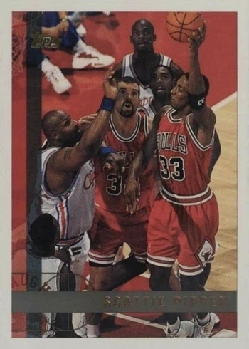 1997 Topps #1 Scottie Pippen Basketball Card 1997 Topps #1 Scottie Pippen Basketball Card