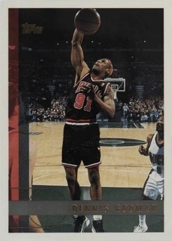 1997 Topps #106 Dennis Rodman Basketball Card 1997 Topps #106 Dennis Rodman Basketball Card