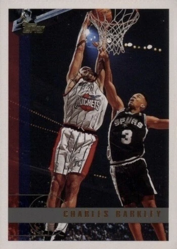 1997 Topps #17 Charles Barkley Basketball Card 1997 Topps #17 Charles Barkley Basketball Card