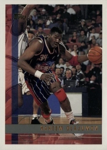 1997 Topps #203 Hakeem Olajuwon Basketball Card 1997 Topps #203 Hakeem Olajuwon Basketball Card