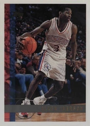 1997 Topps #54 Allen Iverson Basketball Card 1997 Topps #54 Allen Iverson Basketball Card