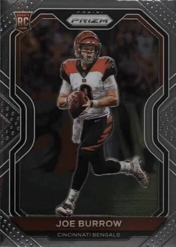 2020 Panini Prizm #307 Joe Burrow Rookie Card 2020 Panini Prizm #307 Joe Burrow Rookie Card