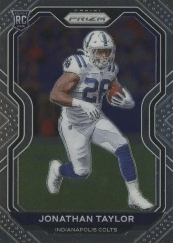 2020 Panini Prizm #332 Jonathan Taylor Rookie Card 2020 Panini Prizm #332 Jonathan Taylor Rookie Card