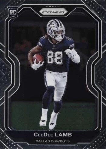 2020 Panini Prizm #334 CeeDee Lamb Rookie Card 2020 Panini Prizm #334 CeeDee Lamb Rookie Card