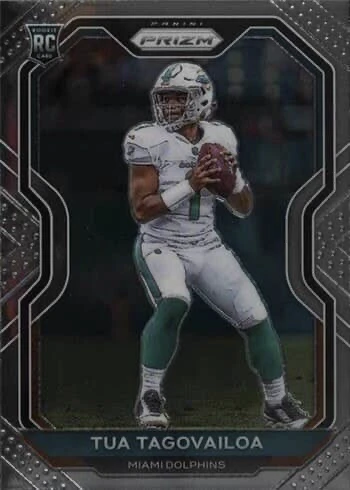 2020 Panini Prizm #339 Tua Tagovailoa Rookie Card 2020 Panini Prizm #339 Tua Tagovailoa Rookie Card
