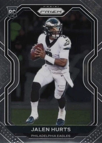2020 Panini Prizm #343 Jalen Hurts Rookie Card 2020 Panini Prizm #343 Jalen Hurts Rookie Card