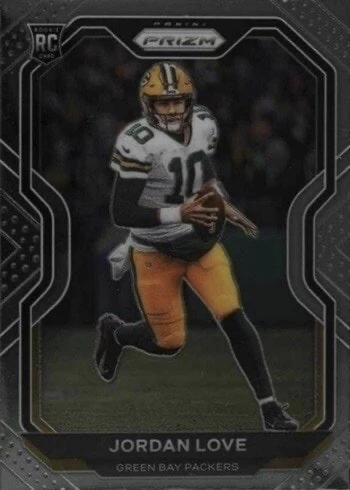 2020 Panini Prizm #363 Jordan Love Rookie Card 2020 Panini Prizm #363 Jordan Love Rookie Card