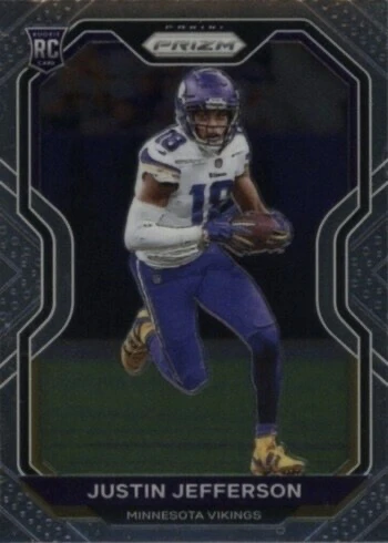2020 Panini Prizm #398 Justin Jefferson Rookie Card 2020 Panini Prizm #398 Justin Jefferson Rookie Card