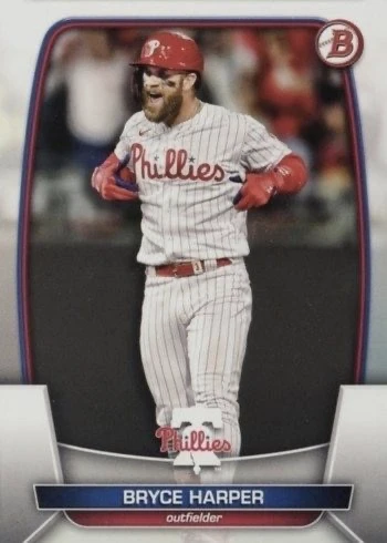 2023 Bowman #24 Bryce Harper Baseball Card 2023 Bowman #24 Bryce Harper Baseball Card