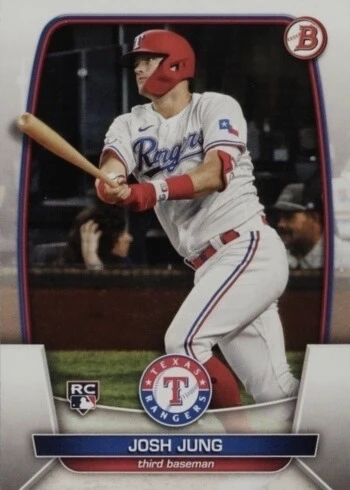 2023 Bowman #43 Josh Jung Rookie Card 2023 Bowman #43 Josh Jung Rookie Card
