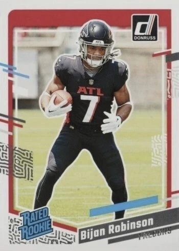 2023 Donruss #305 Bijan Robinson Rookie Card 2023 Donruss #305 Bijan Robinson Rookie Card